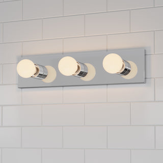 Bellisse Three Light Bath Bar in Chrome