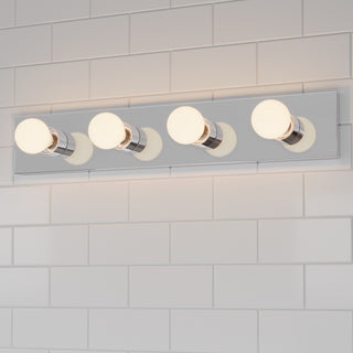 Bellisse Four Light Bath Bar in Chrome
