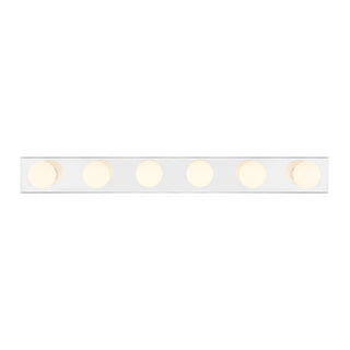 Bellisse Six Light Bath Bar in Chrome