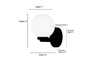 Ardeva One Light Wall Sconce in Chrome
