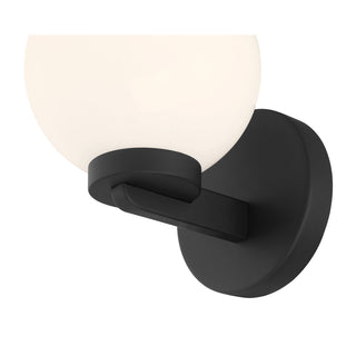 Ardeva One Light Wall Sconce in Matte Black