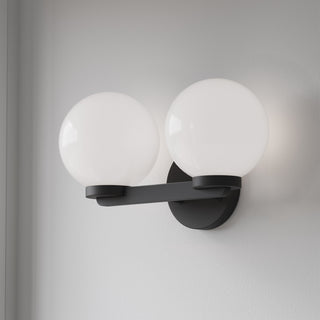 Ardeva Two Light Vanity in Matte Black