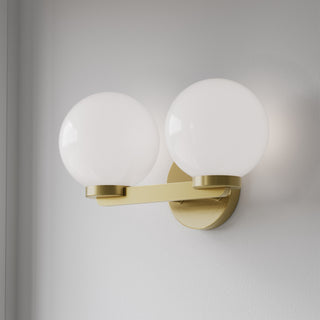 Ardeva Two Light Vanity in Vintage Brass