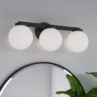 Ardeva Three Light Vanity in Matte Black