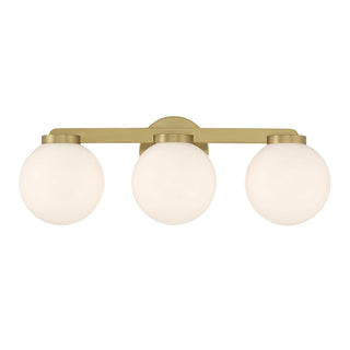 Ardeva Three Light Vanity in Vintage Brass