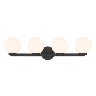 Ardeva Four Light Vanity in Matte Black