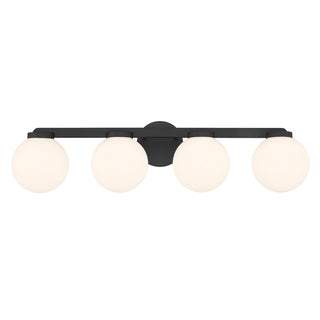 Ardeva Four Light Vanity in Matte Black
