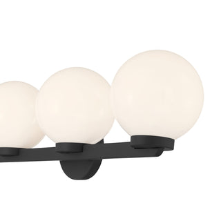Ardeva Four Light Vanity in Matte Black