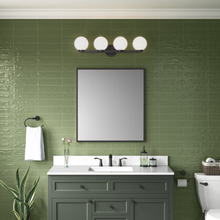 Ardeva Four Light Vanity in Matte Black