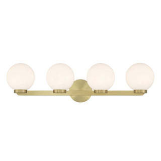Ardeva Four Light Vanity in Vintage Brass