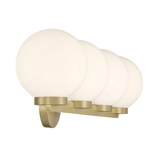 Ardeva Four Light Vanity in Vintage Brass