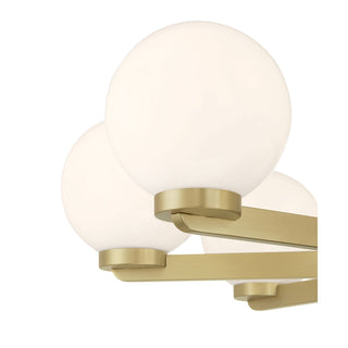 Ardeva Eight Light Chandelier in Vintage Brass
