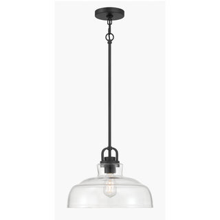Clarien One Light Pendant in Matte Black