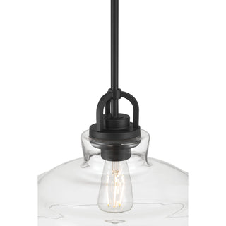 Clarien One Light Pendant in Matte Black