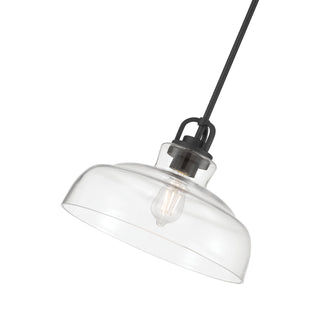 Clarien One Light Pendant in Matte Black