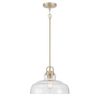 Clarien One Light Pendant in Modern Gold