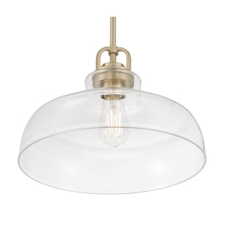Clarien One Light Pendant in Modern Gold