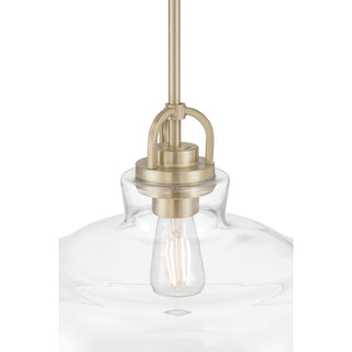 Clarien One Light Pendant in Modern Gold