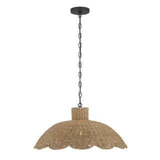 Malura One Light Pendant in Matte Black