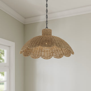 Malura One Light Pendant in Matte Black