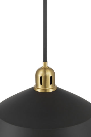 Axlen One Light Pendant in Matte Black
