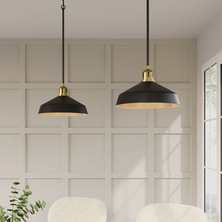 Axlen One Light Pendant in Matte Black