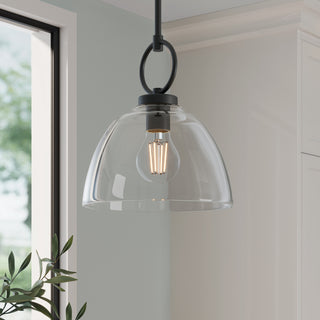 Velto One Light Pendant in Matte Black