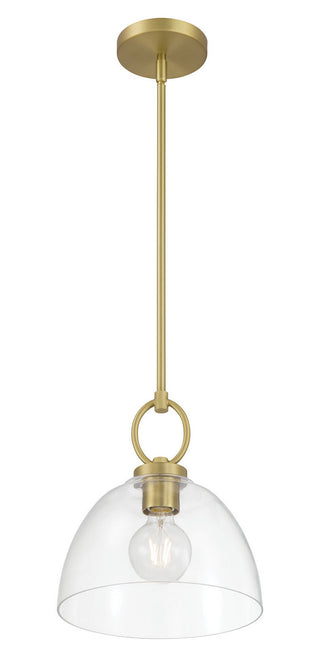 Velto One Light Pendant in Vintage Brass