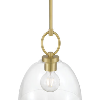 Velto One Light Pendant in Vintage Brass