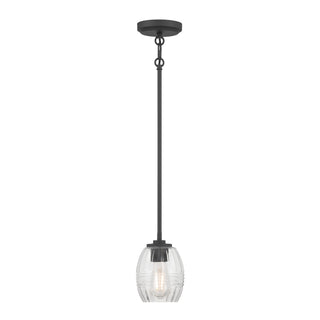 Miravelle One Light Mini Pendant in Matte Black