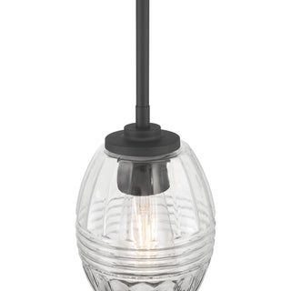 Miravelle One Light Mini Pendant in Matte Black