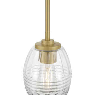 Miravelle One Light Mini Pendant in Vintage Brass
