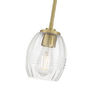 Miravelle One Light Mini Pendant in Vintage Brass