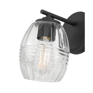 Miravelle One Light Wall Sconce in Matte Black