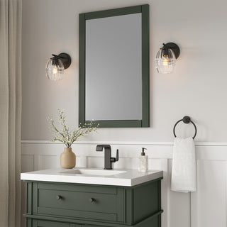 Miravelle One Light Wall Sconce in Matte Black