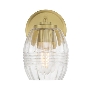 Miravelle One Light Wall Sconce in Vintage Brass