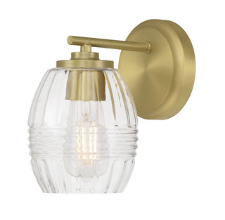 Miravelle One Light Wall Sconce in Vintage Brass