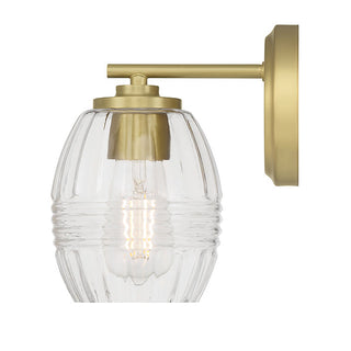 Miravelle One Light Wall Sconce in Vintage Brass