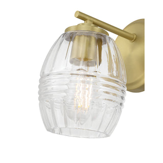 Miravelle One Light Wall Sconce in Vintage Brass