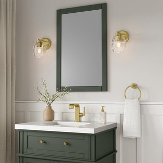 Miravelle One Light Wall Sconce in Vintage Brass