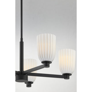 Baldwin Five Light Chandelier in Matte Black