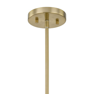 Baldwin Eight Light Chandelier in Noble Brass