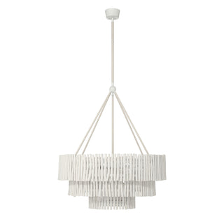Phong Nine Light Chandelier in Blanco