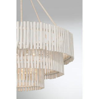 Phong Nine Light Chandelier in Blanco