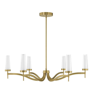 Butler LED Chandelier in Warm Brass
