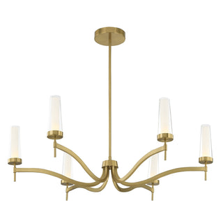 Butler LED Chandelier in Warm Brass