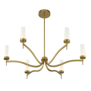 Butler LED Chandelier in Warm Brass