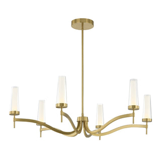 Butler LED Chandelier in Warm Brass