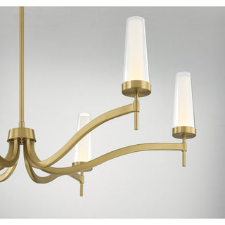 Butler LED Chandelier in Warm Brass