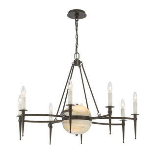 Sanger Ten Light Chandelier in Mediterranean Bronze